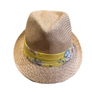 KOORINGAL Women's Lily Natural Fedora Hat 100% Paper Straw Tropical Australia